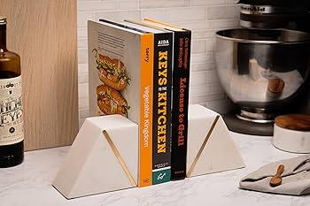 ミッドセンチュリーレザー角ブックスタンド ブックエンド Amazon.co.jp: コルク&ミル 大理石ブックエンド 棚用 重い本用